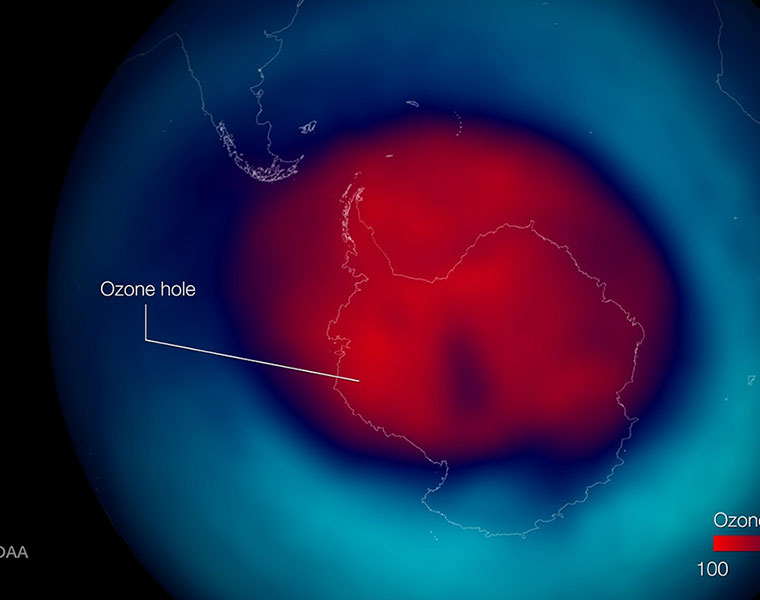 'Healing' detected in Antarctic ozone hole