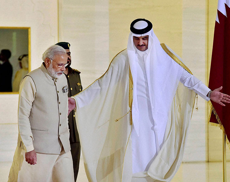 India and  Qatar sign three agreements