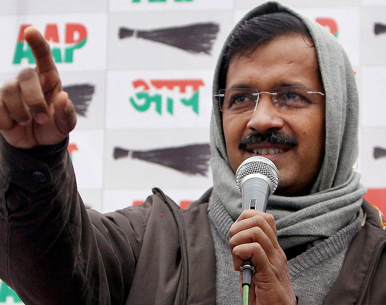 arvind kejriwal appeals to people to vote for anyone but bjp