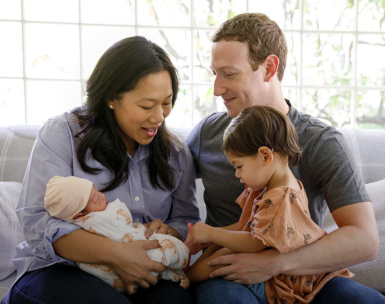 Facebook Mark Zuckerberg welcomes second baby girl August