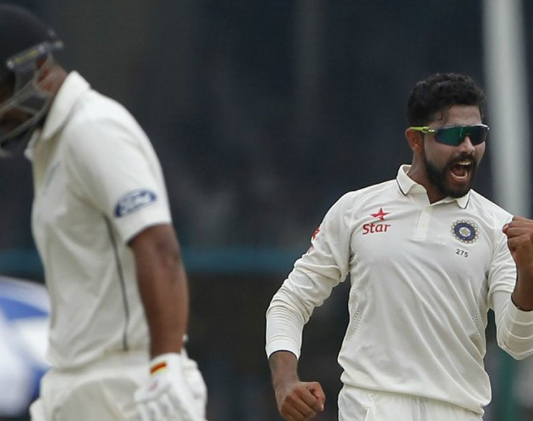 Indore Test Ravindra Jadeja fined