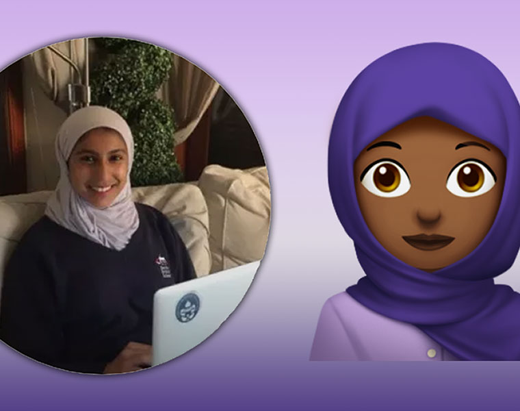 Hijab emoji sparks