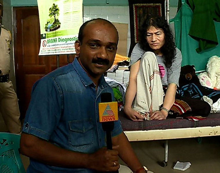 s ajith kumar speaks with irom sharmila