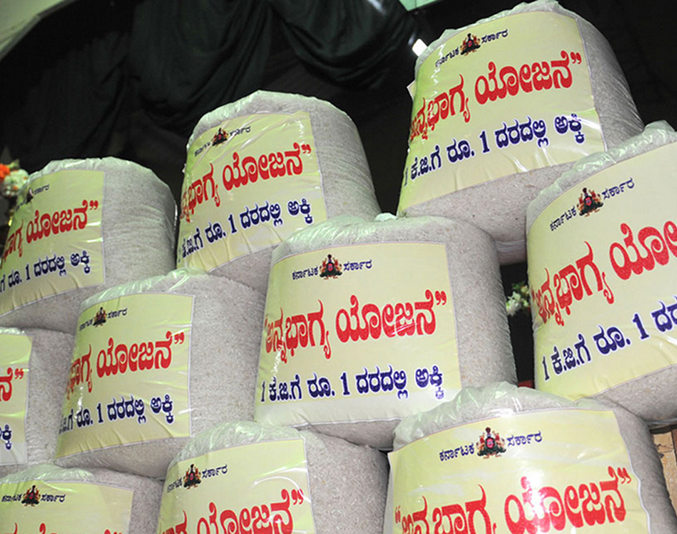 More than 70 quintals Anna Bhagya Rice seized in black market snr