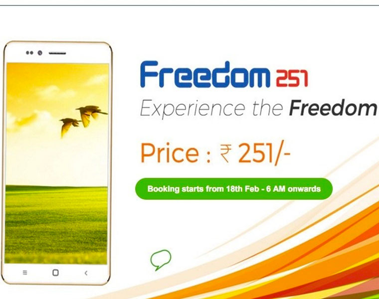 New registrations for Rs 251 phone