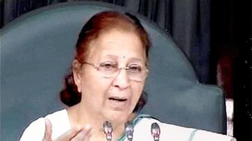 Lok Sabha Speaker Sumitra Mahajan on Rahul Gandhi hugging PM Modi: Ye kya natak chal raha hai?