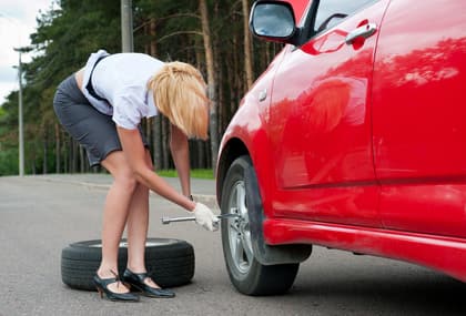 Tips for vehicle tire change