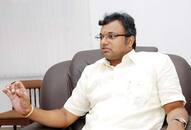 Karti Chidambaram reaches before ED money laundering case probe