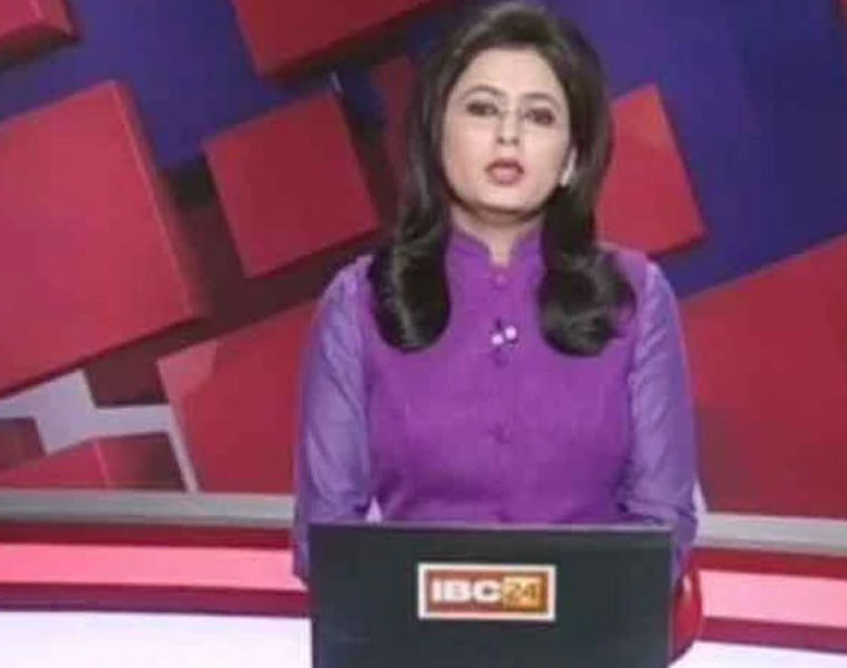 Chhattisgarh TV anchor reads out breaking news of her husband death in car accident