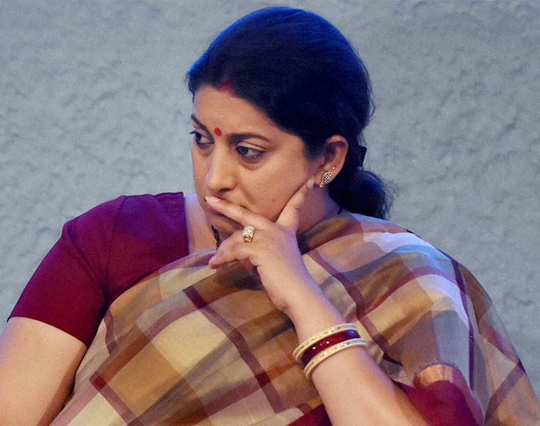 Govt plans regulatory framework for social media online content Smriti Irani