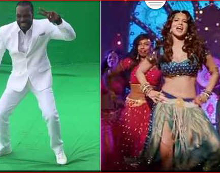 Sunny Leone Accepts Chris Gayles Dance Challenge