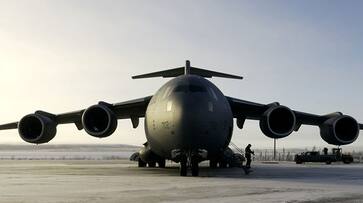 Indian air force received 11th globemaster transport aeroplane