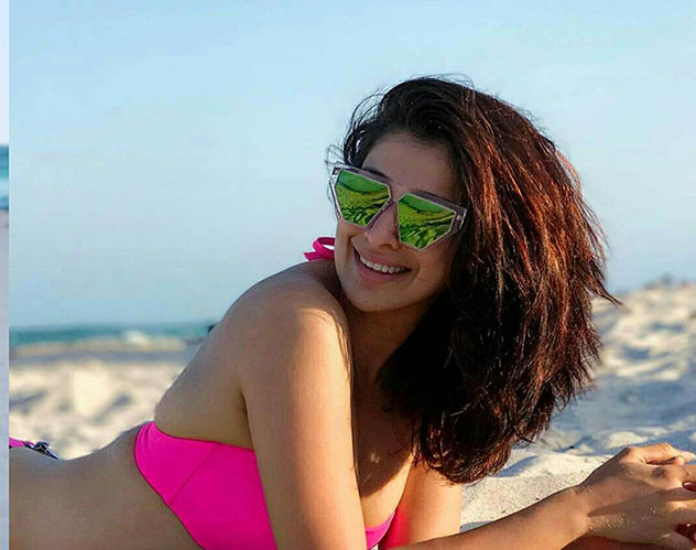 Raai Laxmi turns up the heat on Miami Beach see pictures