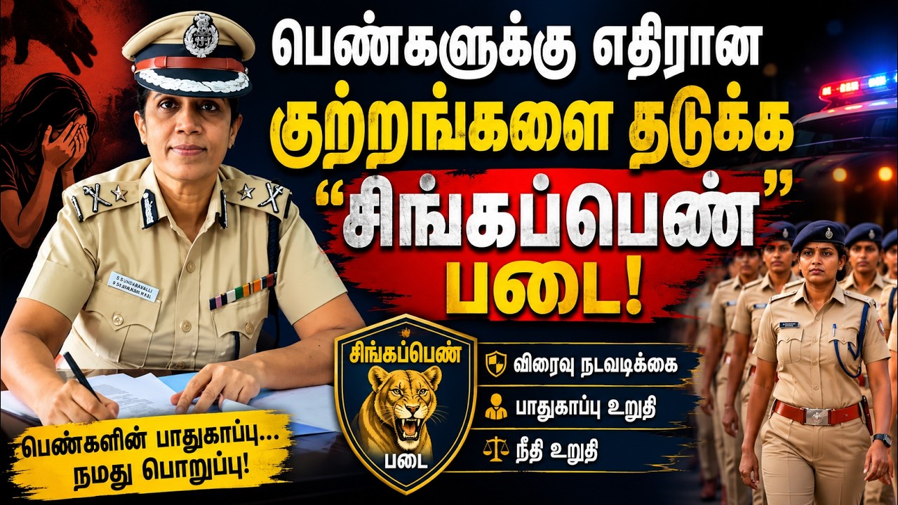 இனி பெண்களுக்கு பயமில்லை! களமிறங்கிய "சிங்கப்பெண் சிறப்பு அதிரடிப்படை"!