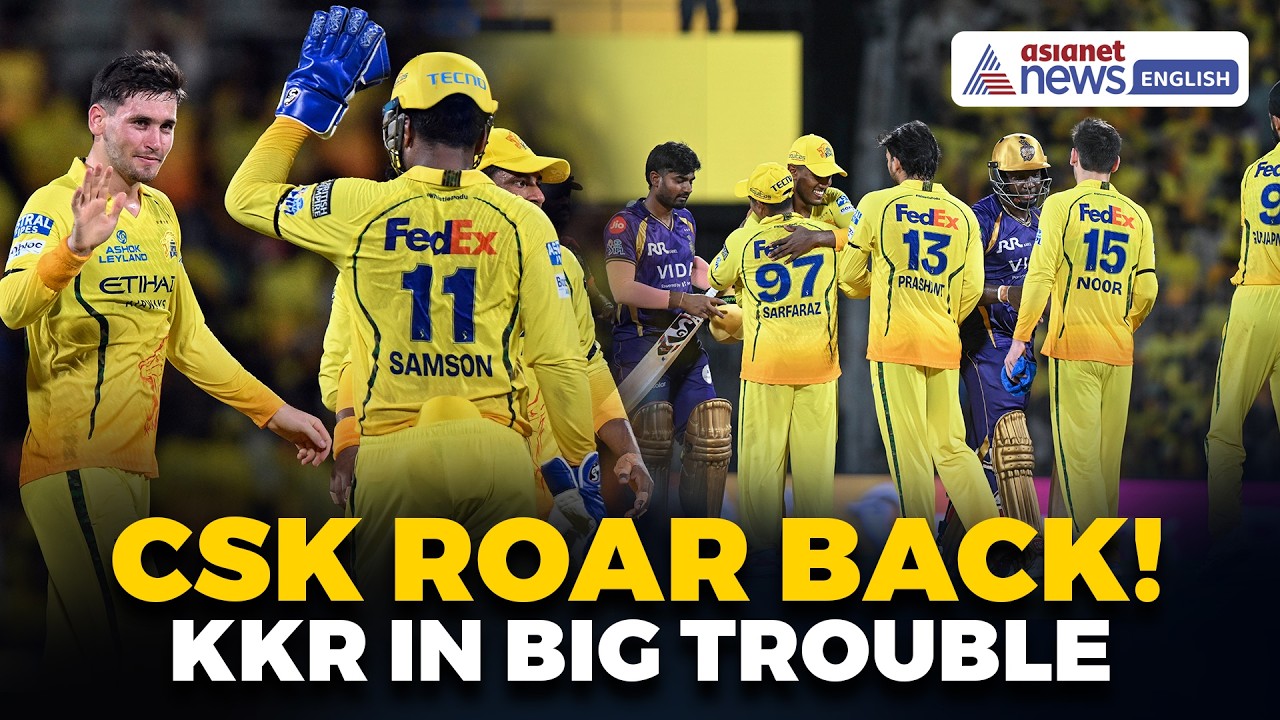 CSK Crush KKR By 32 Runs! Chennai Roars Back, Kolkata’s Nightmare Continues | IPL Highlights