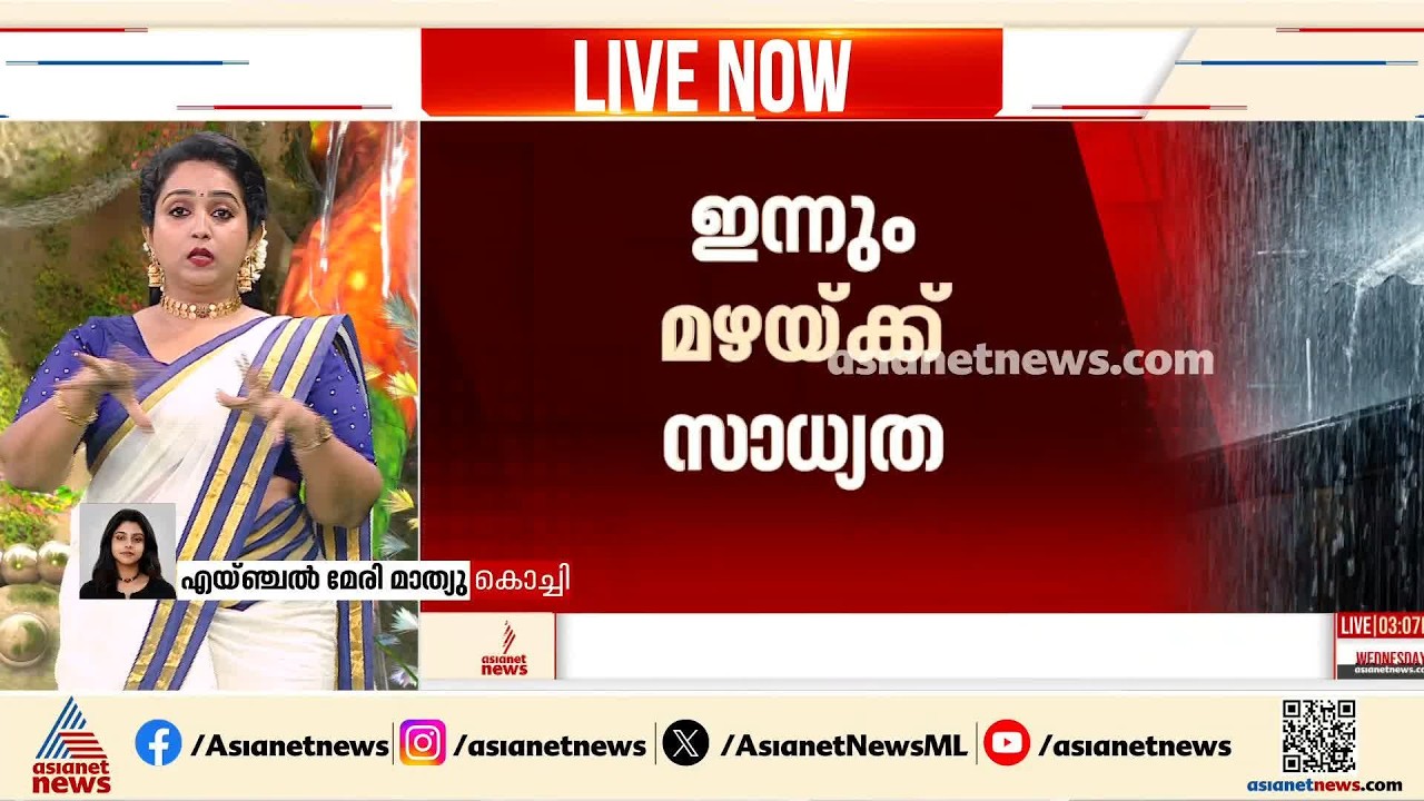 സംസ്ഥാനത്ത് ഇന്നും ശക്തമായ മഴയ്ക്ക് സാധ്യത; 6 ജില്ലകളില്‍ യെല്ലോ അലേര്‍ട്ട്