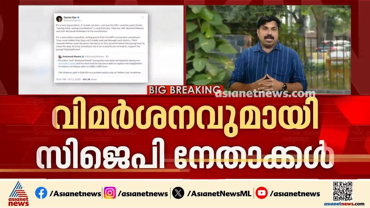 ഗ്യാനേഷ് കുമാറിനെതിരായ പ്രതിഷേധത്തില്‍ കോണ്‍ഗ്രസ്-സിജെപി പോര് | Gyanesh Kumar | CJP