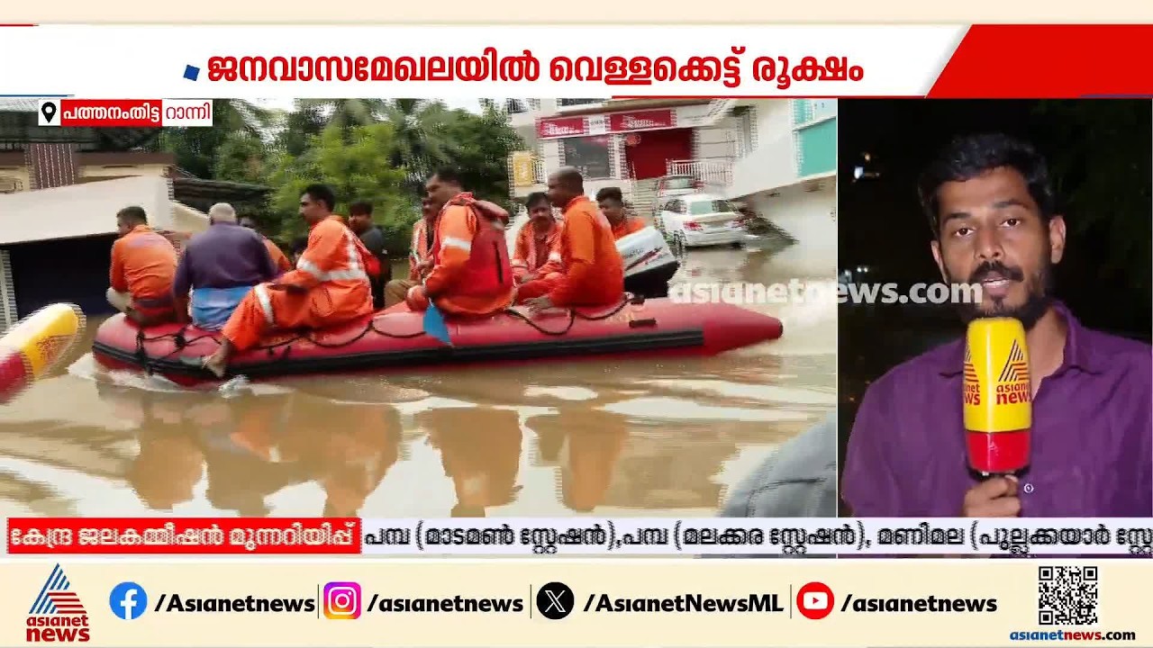 പത്തനംതിട്ടയിൽ ശക്തമായ മഴയിൽ കനത്ത നാശനഷ്ടങ്ങൾ