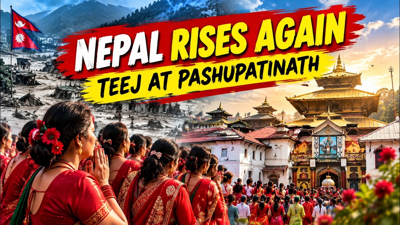 Nepal Celebrates Teej Amid Flood Grief | Pashupatinath Temple | World News