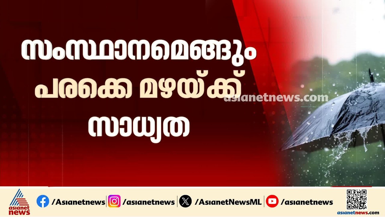 സംസ്ഥാനമെങ്ങും പരക്കെ മഴയ്ക്ക് സാധ്യത; 9 ജില്ലകളിൽ ഇന്ന് യെല്ലോ അലർട്ട്