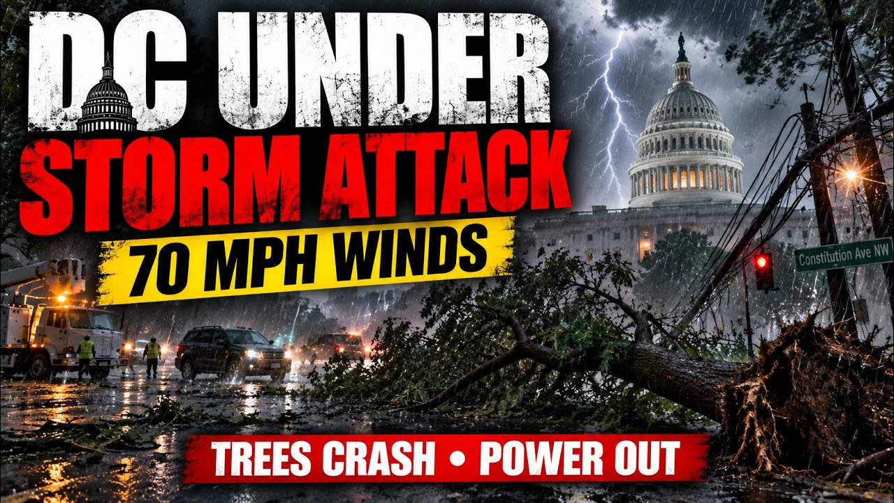 Washington DC Storm: 70 MPH Winds Tear Through Capital, Trees Crash Into Cars | US News