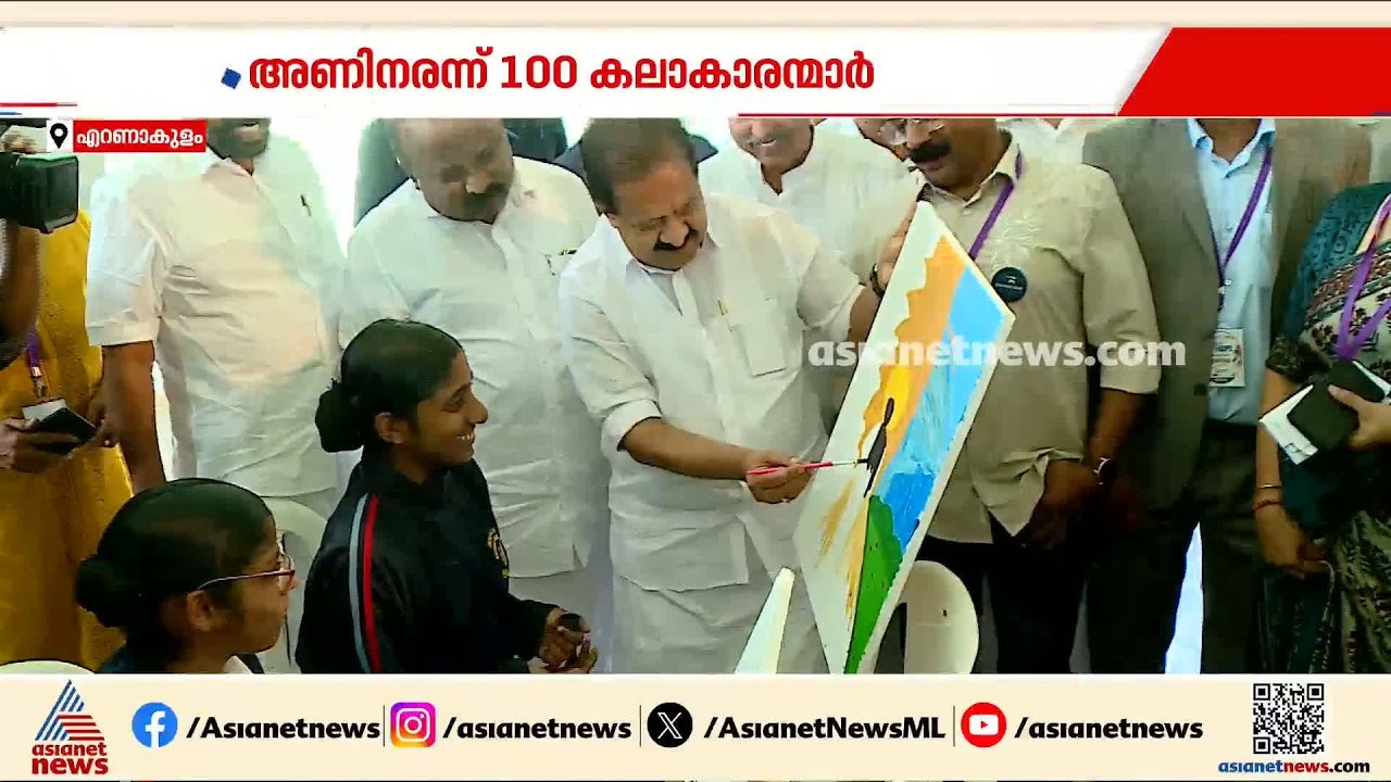 ഓപ്പറേഷൻ തൂഫാന് ക്യാൻവാസുകളിലൂടെ ഐക്യദാർ‍ഢ്യം; അണിനിരന്ന് 100 കലാകാരന്മാർ