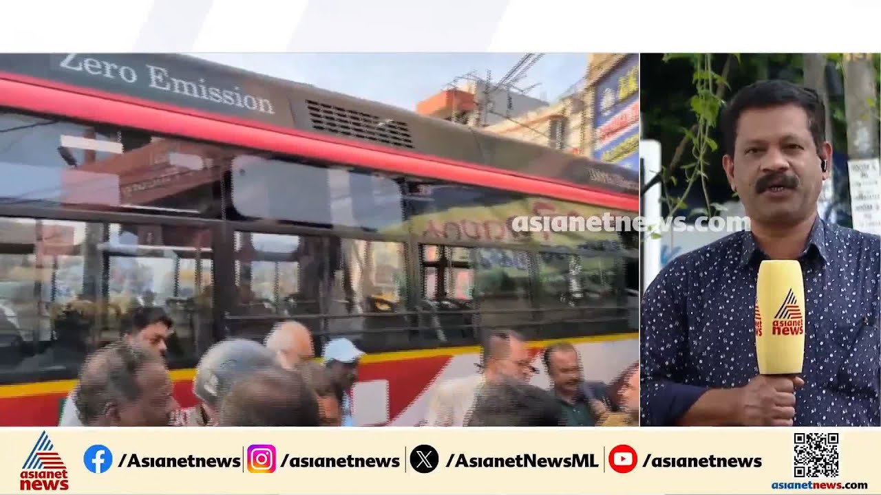 തിരുവനന്തപുരത്ത് നിയന്ത്രണം വിട്ട കെഎസ്ആർടിസി ബസ് കടമുറിക്കുള്ളിലേക്ക് ഇടിച്ചു കയറി