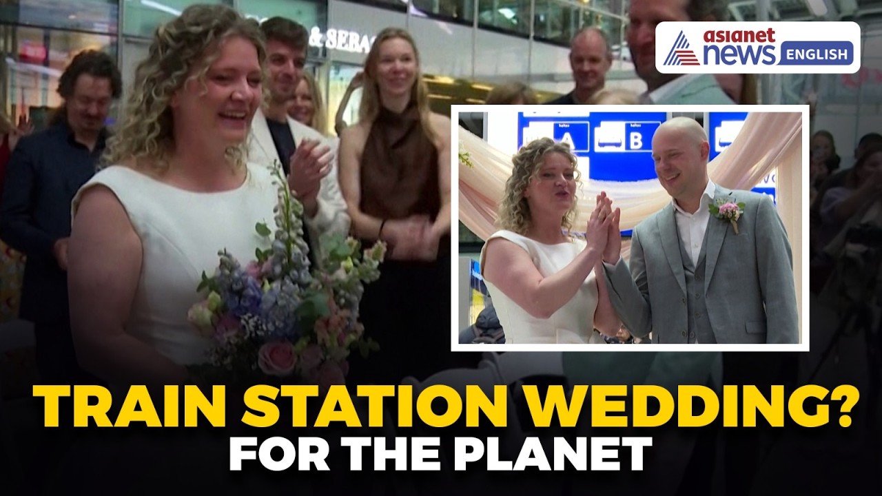 World’s Most Sustainable Wedding? Couple Marries in Busy Station | Netherlands