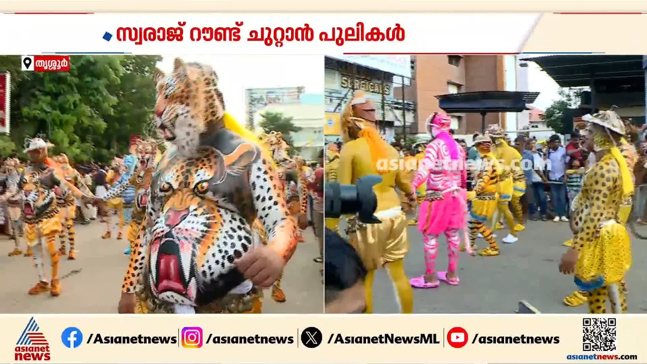 കുടവയറൻ പുലികൾക്കാണ് കൂടുതൽ ഡിമാൻ്; ആവേശ ചുവടുമായി പൂരന​ഗരിയിൽ പുലികൾ ഇറങ്ങി | Pulikkali | Thrissur