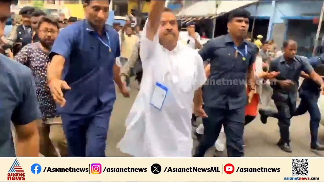 ബം​ഗാളിൽ വ്യാപക സംഘർഷം; സുവേന്ദു അധികാരിക്ക് നേരെ ഓടിയടുത്ത് തൃണമുൽ പ്രവർത്തകർ