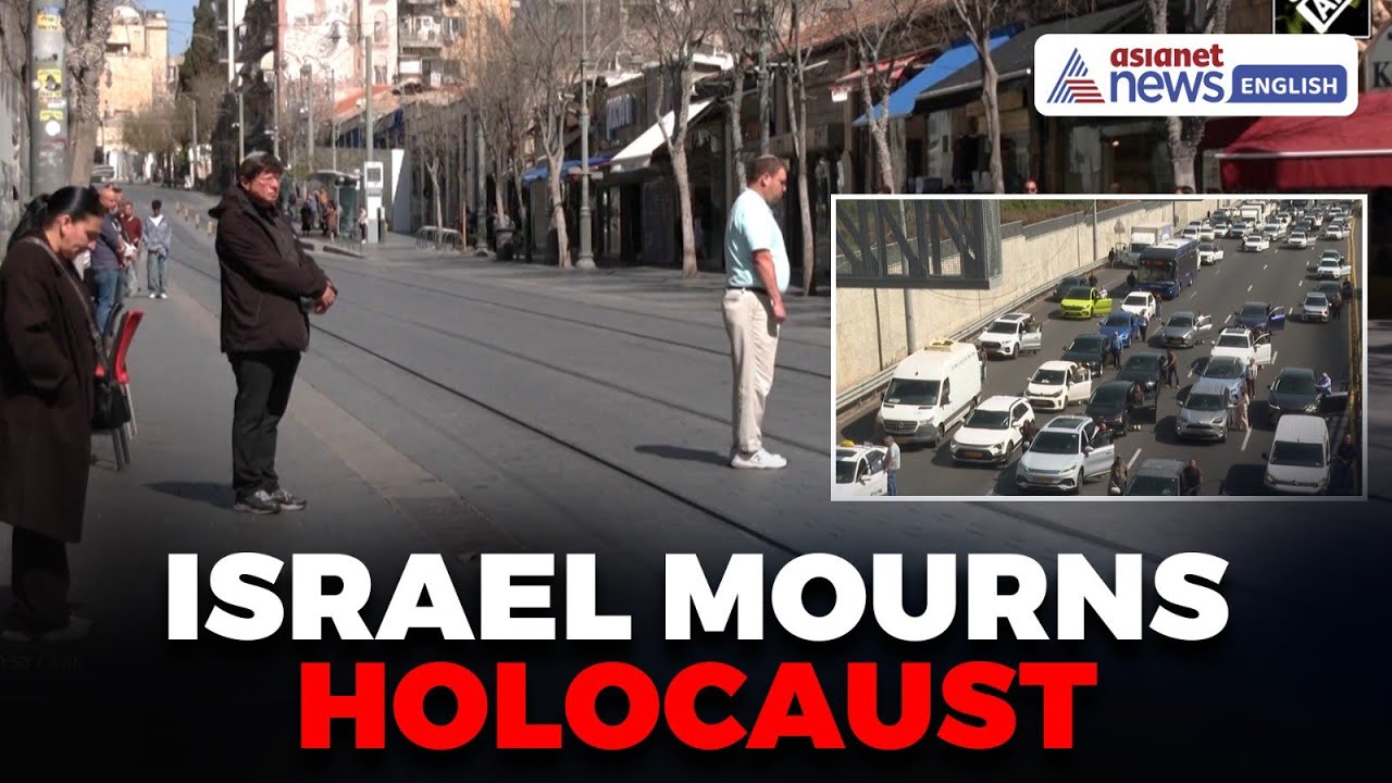 Israel Freezes for Holocaust Siren, Nation Unites in Remembrance | War Updates