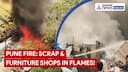 Pune Fire | Chinchwad Nagar Scrap Shop & Furniture Warehouse Blaze, No Casualties