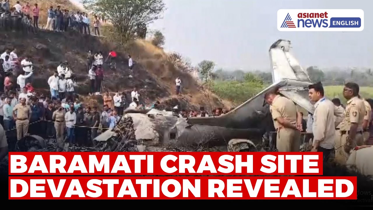 Fresh Video Shows Devastation at Ajit Pawar Plane Crash Site in Baramati
