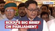 Kiren Rijiju Briefs on What to Expect in Monsoon Session