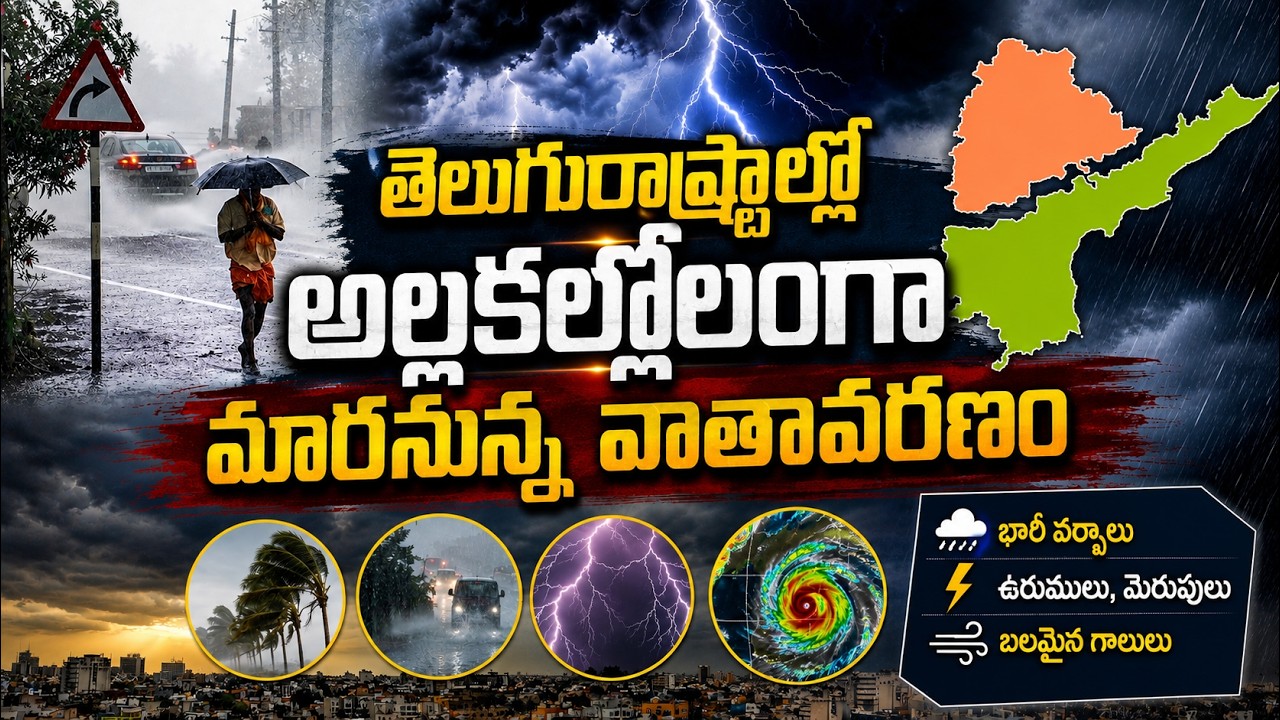 Telugu States Weather Update: తెలుగు రాష్ట్రాల్లో అల్లకల్లోలంగామారనున్న వాతావరణం | Heavy Rains