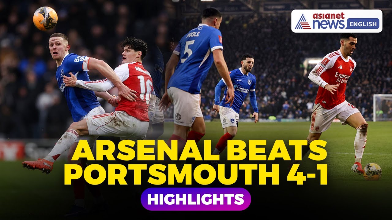 Portsmouth vs Arsenal Highlights: Gunners Cruise Into FA Cup Fourth Round With 4-1 Win