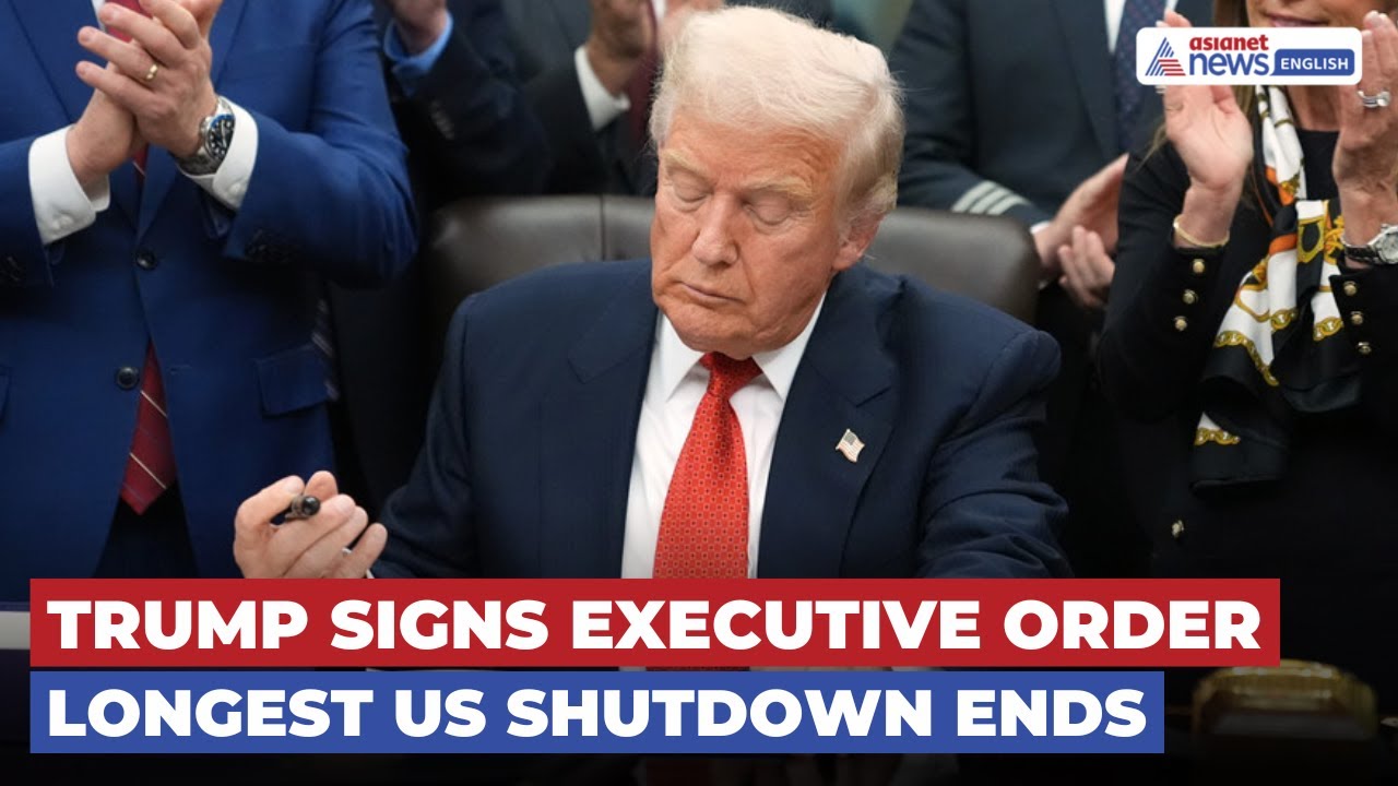 Trump Signs Executive Order to End Longest Government Shutdown