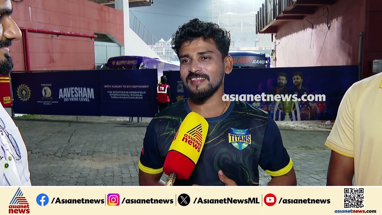നെഞ്ചിടിപ്പിന്‍റെ അവസാന ഓവർ, തൃശൂരിന്‍റെ ക്ലൈമാക്സ് ഹീറോയിസം; ആദ്യ ഫൈനലിന് ടൈറ്റൻസ്