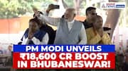 PM Modi Leads Bhubaneswar Roadshow, Launches ₹18,600 Cr Projects in Odisha