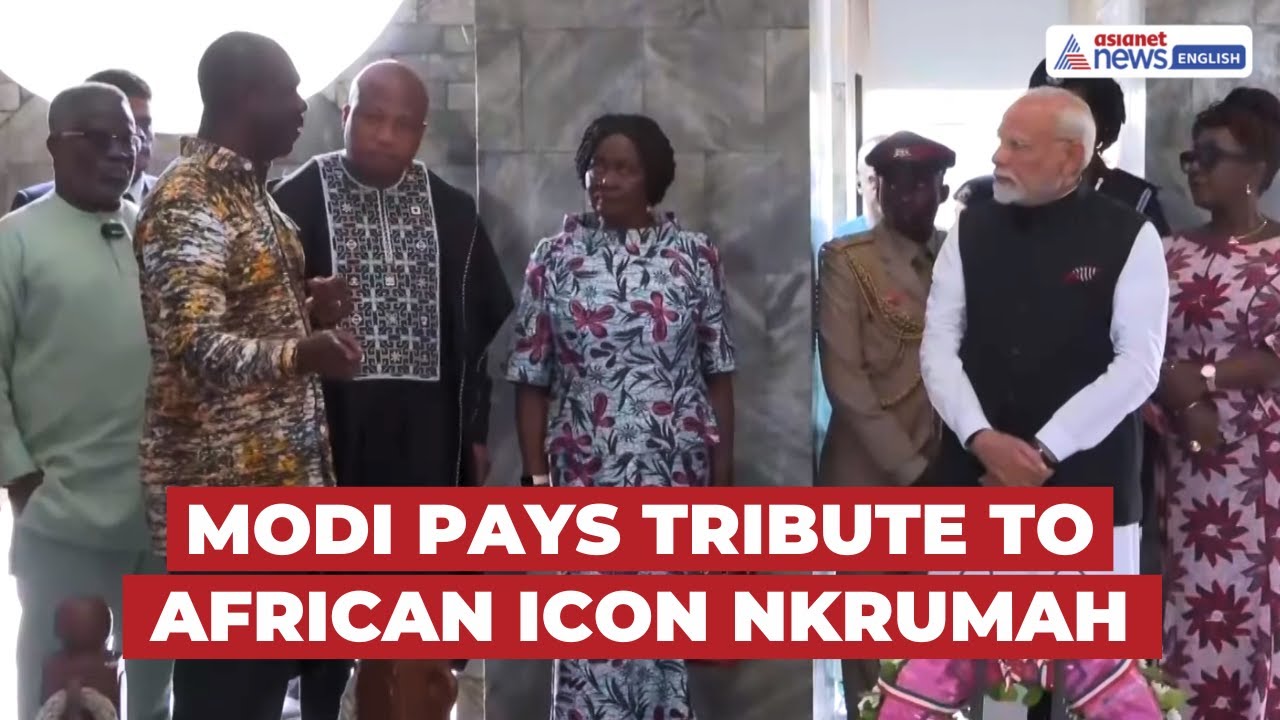 PM Modi Honors Ghana’s Founding Father | Tribute at Kwame Nkrumah Memorial