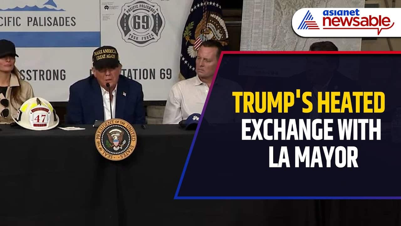 Trump's HEATED EXCHANGE with LA Mayor Over California Wildfire Recovery Efforts | WATCH