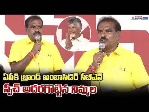 APకి బ్రాండ్ అంబాసిడర్ CBN స్పీచ్ అదరగొట్టిన నిమ్మల| Nimmala Ramanaidu Speech | NTR Bharosa Pensions