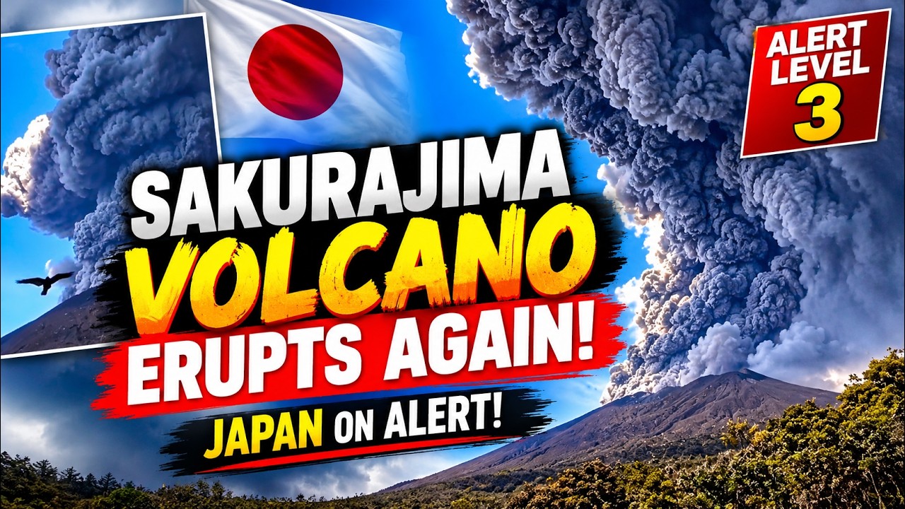 Japan on ALERT! Sakurajima Volcano Erupts Again | Ashes Over Kagoshima | World News