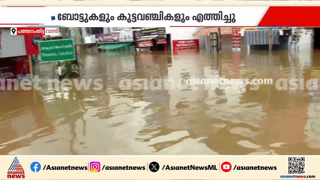 മഴയിൽ മുങ്ങി റാന്നി; വീടുകളിലും കടകളിലും വെള്ളംകയറി, ലക്ഷങ്ങളുടെ നാശനഷ്ടം | Kerala Rain