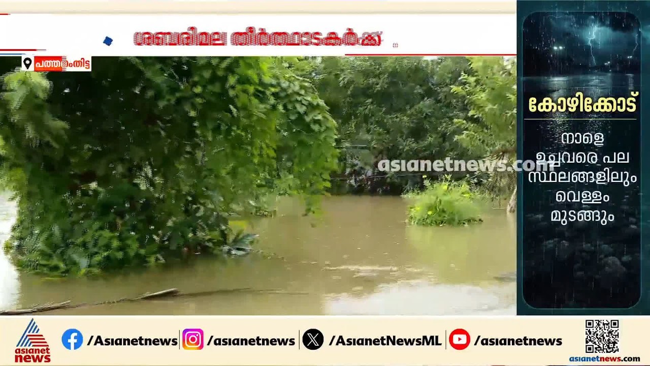 പമ്പ തീരത്ത് ഒഴിയാതെ പ്രളയദുരിതം; ശബരിമല തീർത്ഥാടകർക്ക് നിയന്ത്രണം | Sabarimala