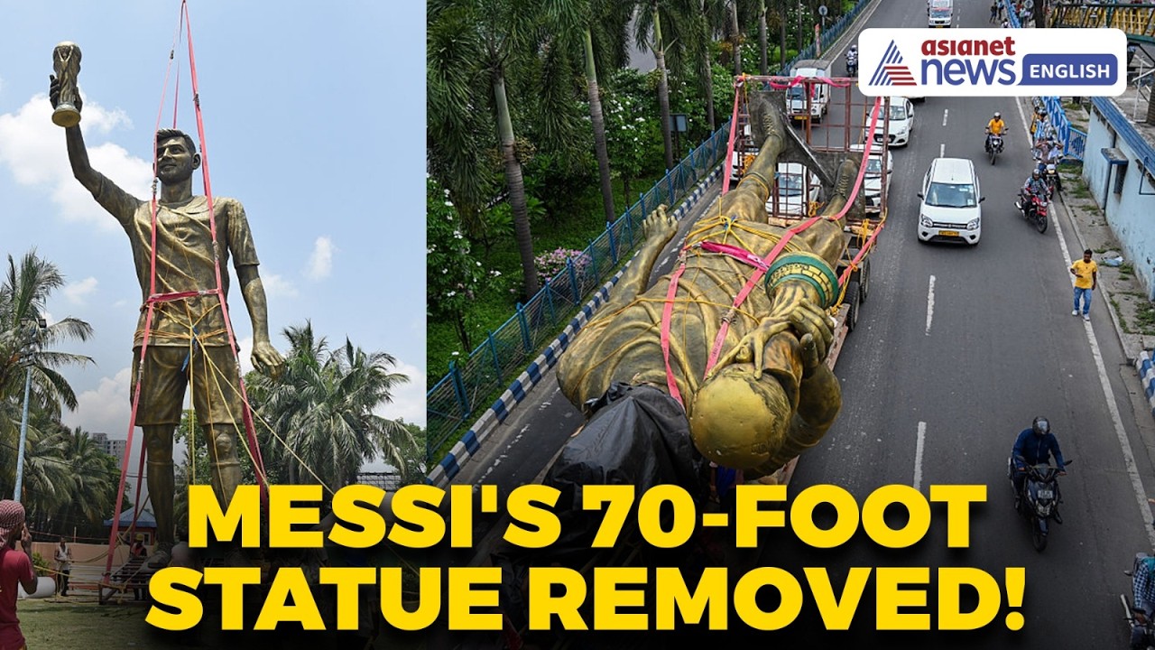 Lionel Messi Statue REMOVED in Kolkata | Full Story