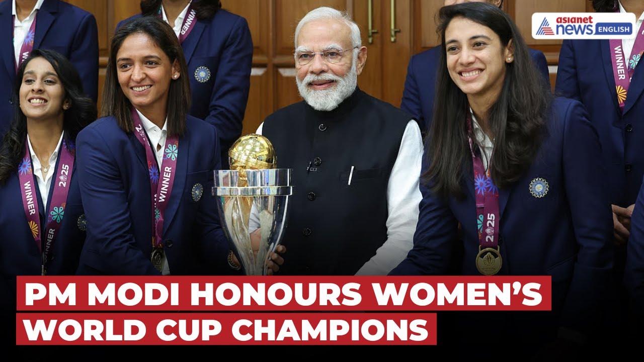 PM Modi Meets and Honours ICC Women’s World Cup Champions