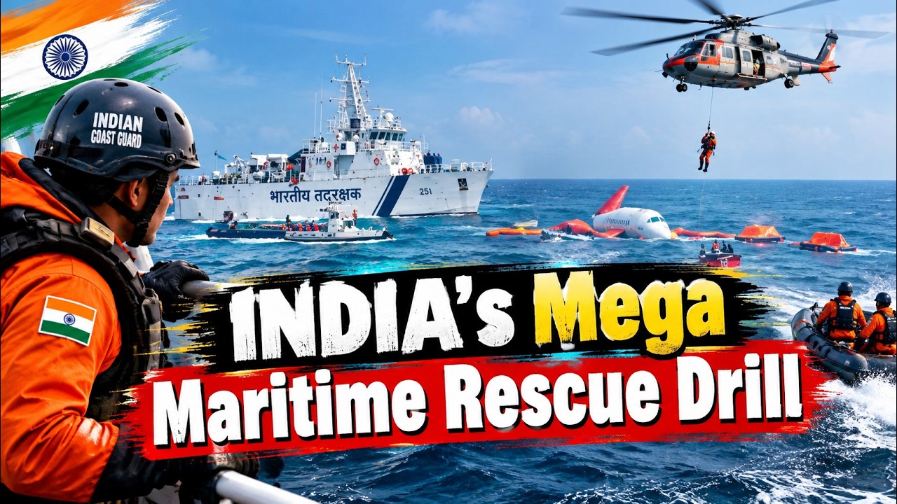 Indian Coast Guard Leads SAREX-2026 Maritime Rescue Drill Off Odisha Coast