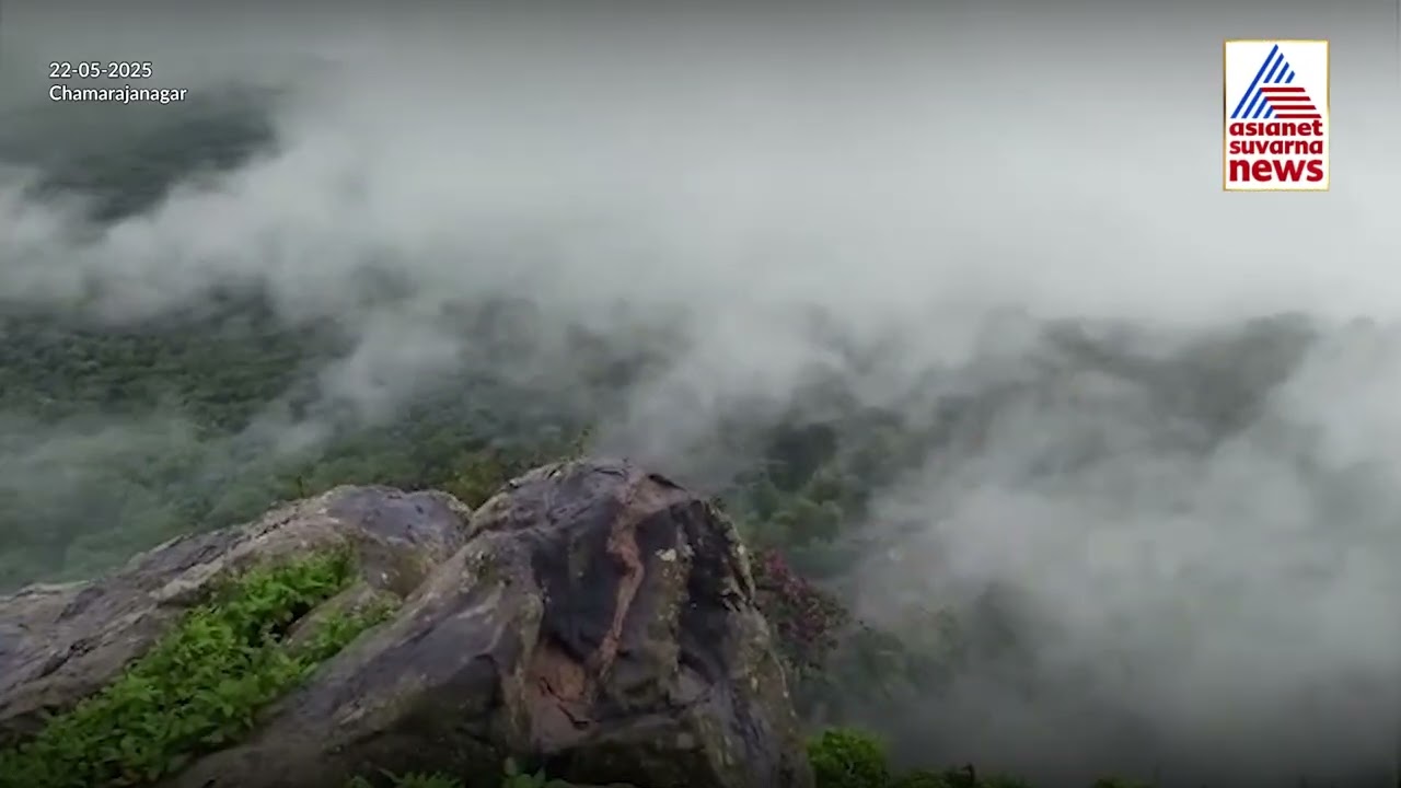 ಬಿಳಿಗಿರಿರಂಗನ ಬೆಟ್ಟದಲ್ಲಿ ಮೋಡಗಳ ಮಂಜಿನಾಟ: ಭಕ್ತರಿಗೆ ದೃಶ್ಯ ರಸದೌತಣ