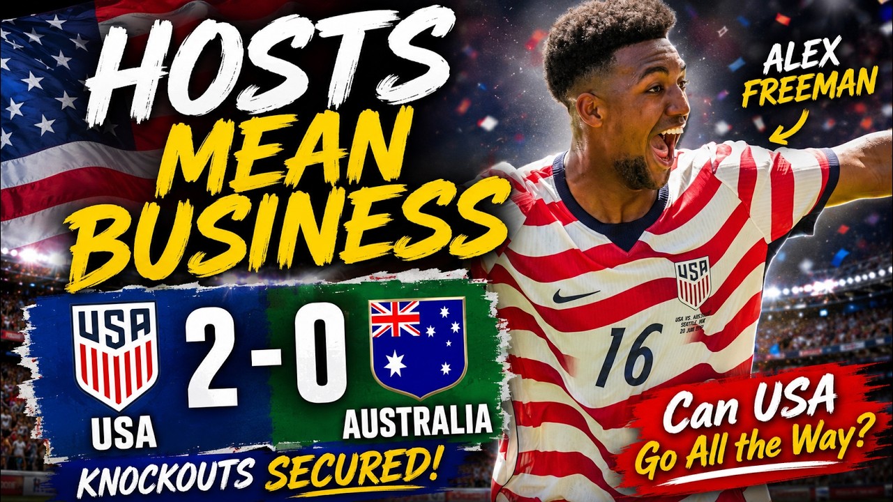 USA vs Australia 2-0 Highlights: Hosts Surge Into Knockouts With Win Over Socceroos | FIFA World Cup